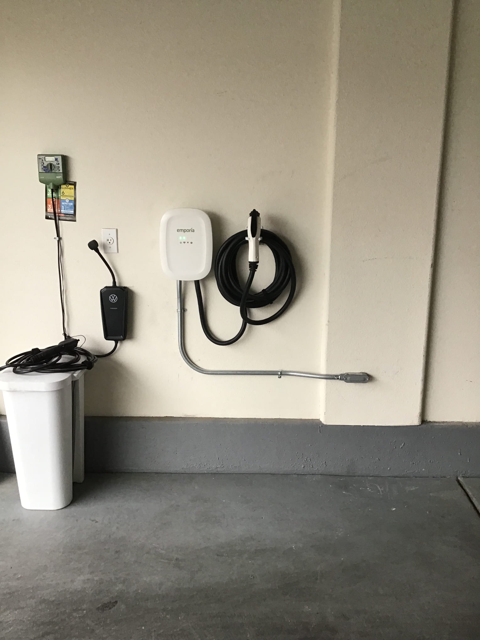 EV Charging Station in a home