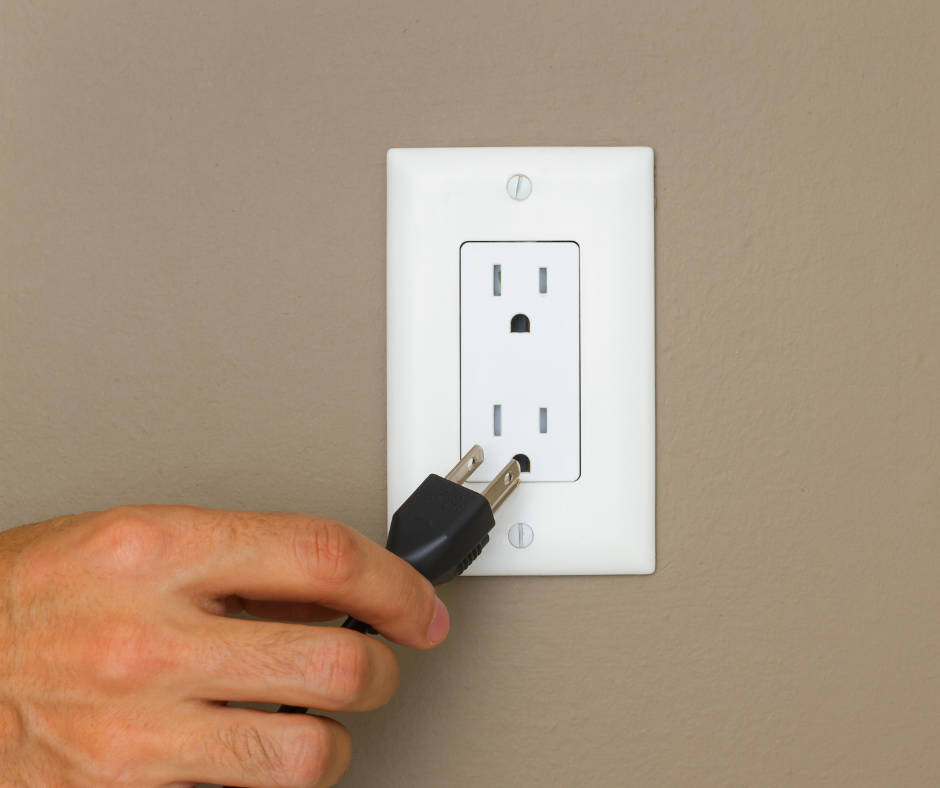 Plugging into an outlet